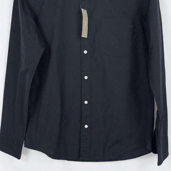 J Crew Men's Secret Wash Cotton Poplin Button Down Shirt Small Black - Picture 5 of 15